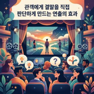 ai thumbnail illustration 관객에게 결말을 직접 판단하게 만드는 연출의 효과 1786989454