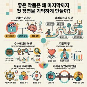 ai thumbnail infographic 좋은 작품은 왜 마지막까지 첫 장면을 기억하게 만들까 1786982358