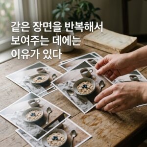 ai thumbnail photography 같은 장면을 반복해서 보여주는 데에는 이유가 있다 1786988907