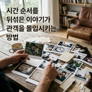 ai thumbnail photography 시간 순서를 뒤섞은 이야기가 관객을 몰입시키는 방법 1787503820